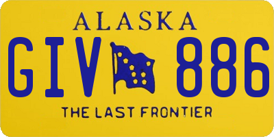 AK license plate GIV886