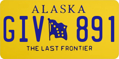 AK license plate GIV891