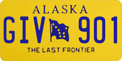 AK license plate GIV901