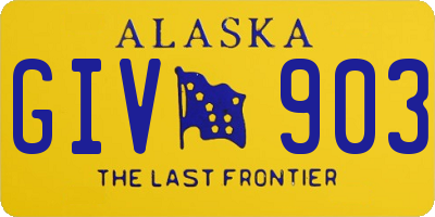 AK license plate GIV903