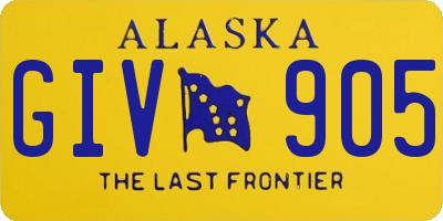 AK license plate GIV905