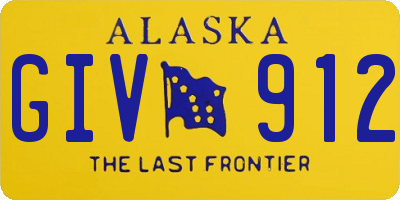 AK license plate GIV912