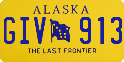AK license plate GIV913