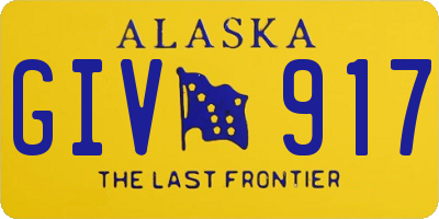 AK license plate GIV917
