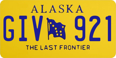 AK license plate GIV921