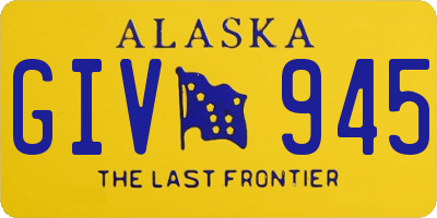 AK license plate GIV945