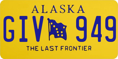 AK license plate GIV949