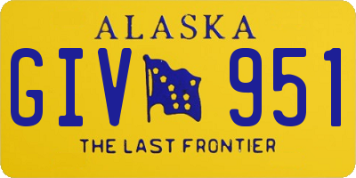 AK license plate GIV951