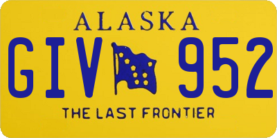 AK license plate GIV952