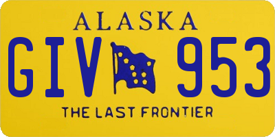AK license plate GIV953