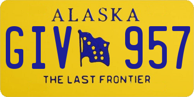 AK license plate GIV957