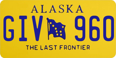 AK license plate GIV960