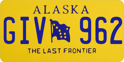 AK license plate GIV962