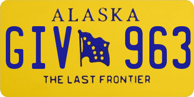 AK license plate GIV963