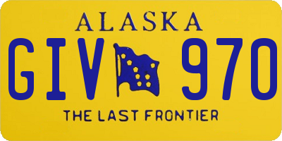 AK license plate GIV970