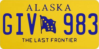 AK license plate GIV983