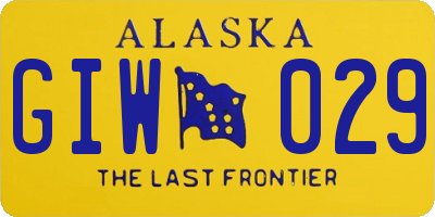 AK license plate GIW029