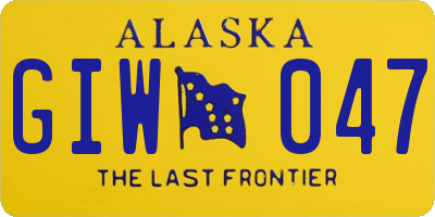 AK license plate GIW047