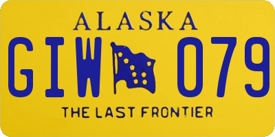 AK license plate GIW079