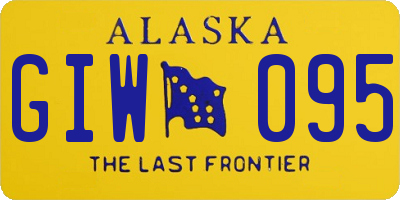AK license plate GIW095