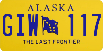 AK license plate GIW117