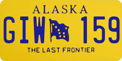 AK license plate GIW159