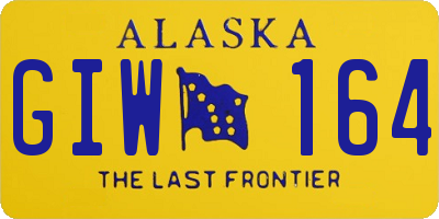 AK license plate GIW164