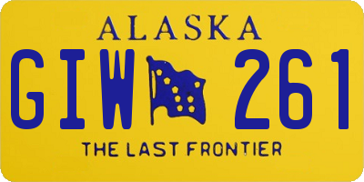 AK license plate GIW261
