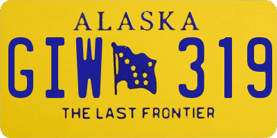AK license plate GIW319