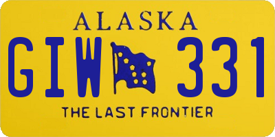 AK license plate GIW331