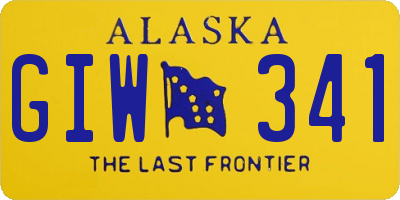 AK license plate GIW341