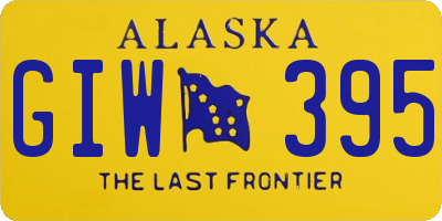AK license plate GIW395