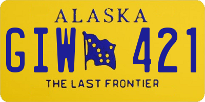 AK license plate GIW421