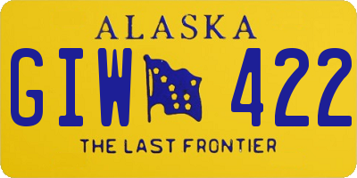 AK license plate GIW422