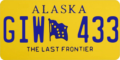 AK license plate GIW433