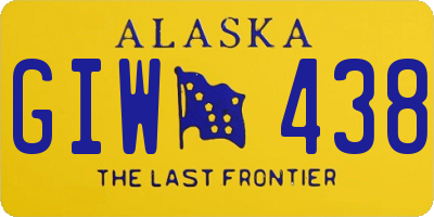 AK license plate GIW438