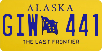 AK license plate GIW441