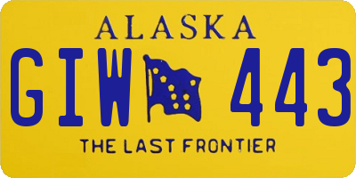 AK license plate GIW443