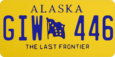 AK license plate GIW446