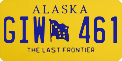 AK license plate GIW461
