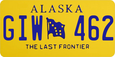 AK license plate GIW462