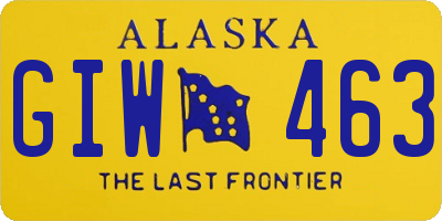AK license plate GIW463