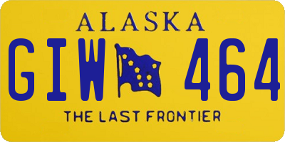 AK license plate GIW464