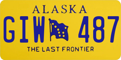 AK license plate GIW487