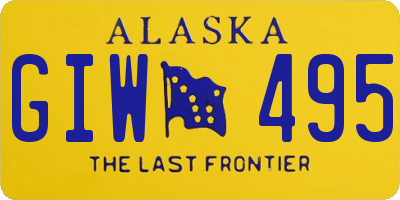 AK license plate GIW495