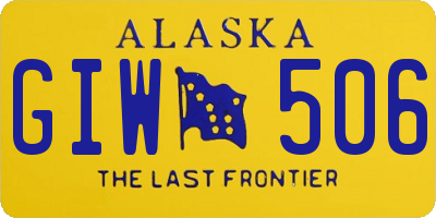 AK license plate GIW506