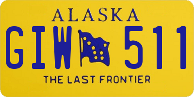 AK license plate GIW511