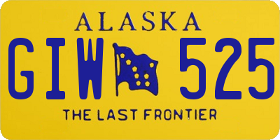AK license plate GIW525