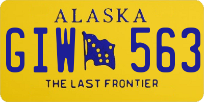 AK license plate GIW563