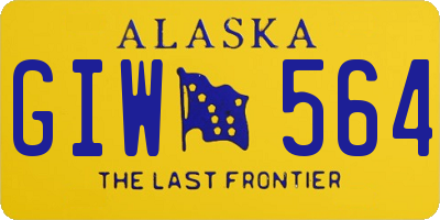 AK license plate GIW564